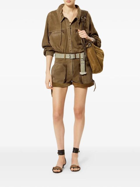 ISABEL MARANT Maldia suede shirt - Brown - zdjęcie produktu nr 2