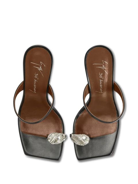 Giuseppe Zanotti 90mm Icon Ring sandals - Black - zdjęcie produktu nr 2