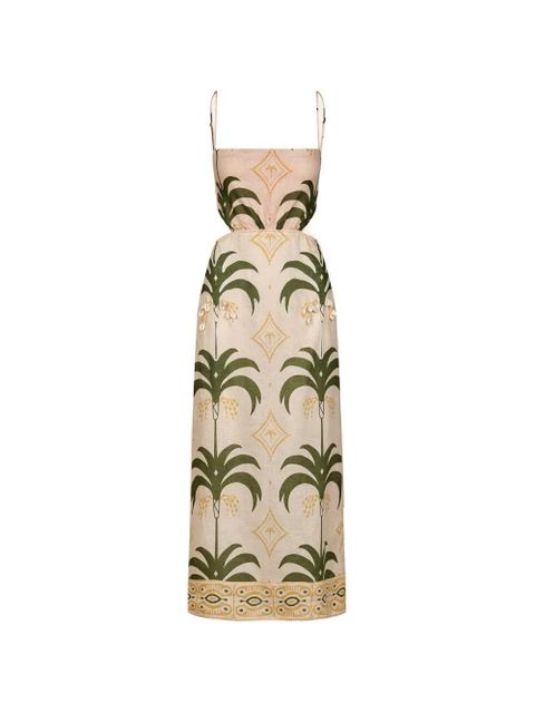 Johanna Ortiz Tactile Winds midi dress - Neutrals - zdjęcie produktu nr 1