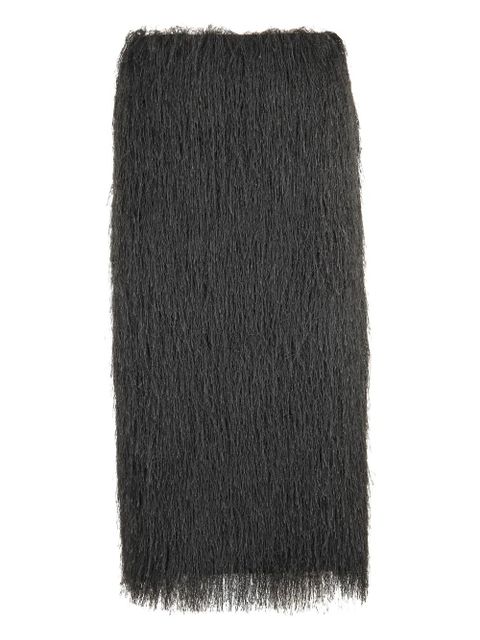 SOLOTRE fringed skirt - Black - zdjęcie produktu nr 1
