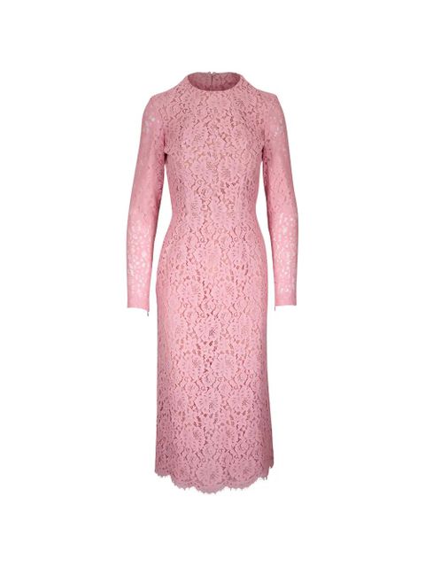 Michael Kors lace long-sleeve midi dress - Pink - zdjęcie produktu nr 1
