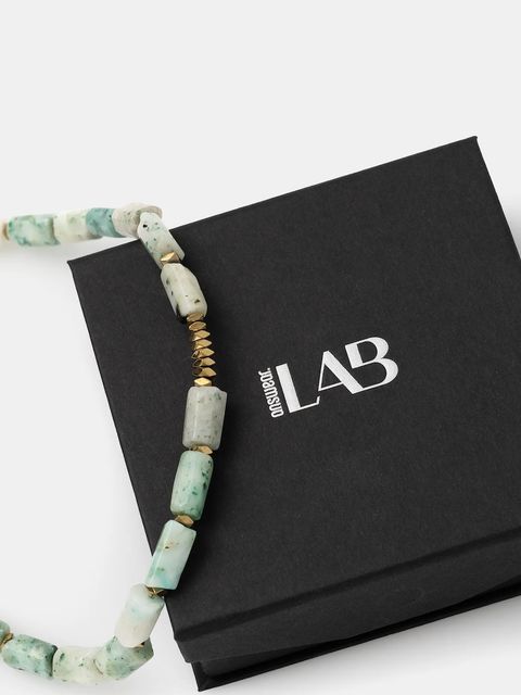 Answear.LAB naszyjnik z jaspisem kiwi, ręcznie wykonany