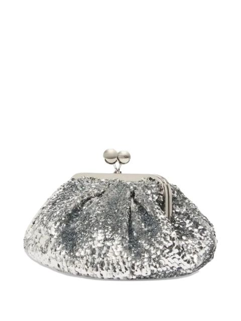 Weekend Max Mara sequin chain clutch bag - Silver - zdjęcie produktu nr 2