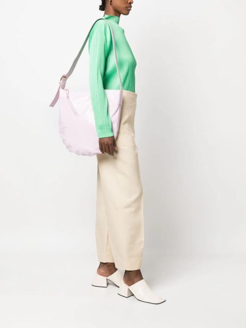 Jil Sander medium crinkled leather shoulder bag - Pink