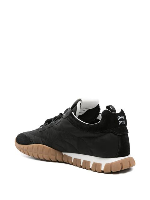Miu Miu panelled sneakers - Black