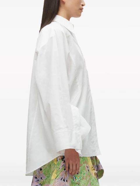 3.1 Phillip Lim draped-cuff poplin shirt - White