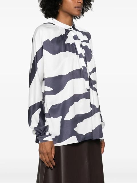 Lanvin graphic-print blouse - White