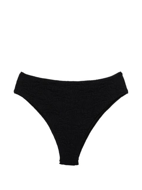 FARM Rio graphic-embroidered bikini bottoms - Black - zdjęcie produktu nr 1
