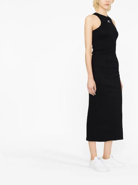 Marine Serre Crescent Moon racerback dress - Black