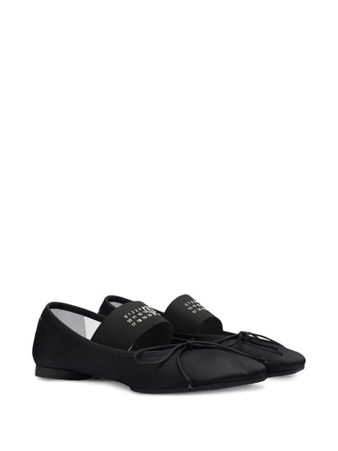 MM6 Maison Margiela strap-detail ballet flats - Black - zdjęcie produktu nr 2