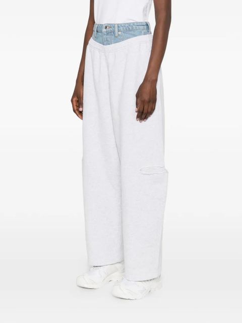 Alexander Wang logo-embroidered track pants - Grey