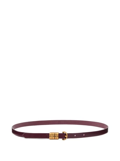 PINKO logo leather belt - Red - zdjęcie produktu nr 1