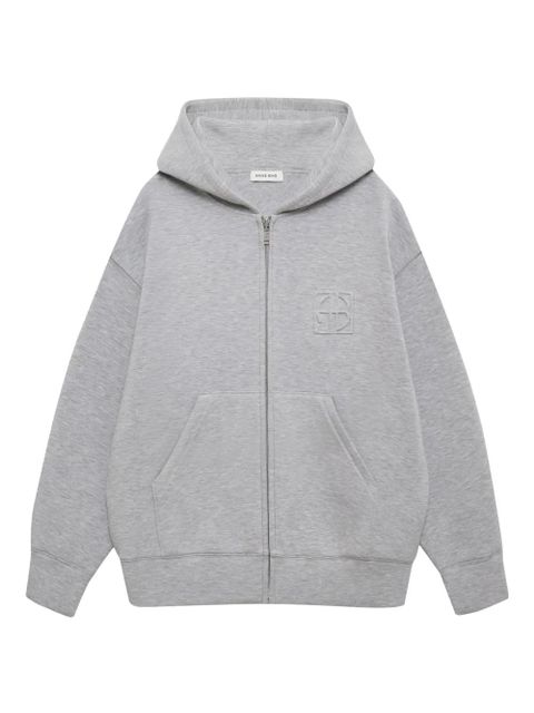 ANINE BING monogram-embossed performance jacket - Grey - zdjęcie produktu nr 1