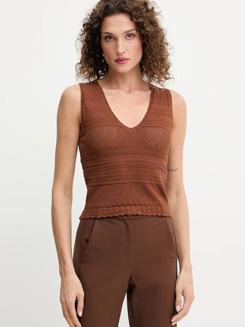 Morgan top MORTA damski kolor brązowy MORTA - zdjęcie produktu nr 1