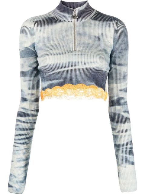 Diesel M-Artha camouflage-print top - Blue - zdjęcie produktu nr 1