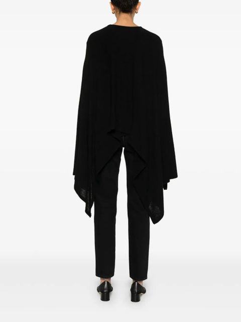 TOTEME cape-design sweater - Black