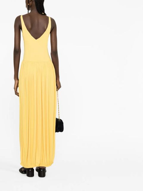 Lanvin U-neck sleeveless dress - Yellow