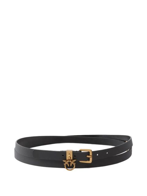 PINKO logo-plaque leather belt - Black - zdjęcie produktu nr 1