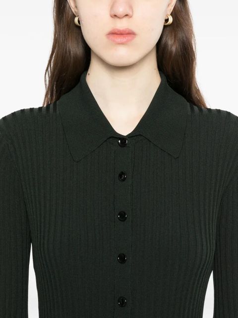 Proenza Schouler sunburst ribbed midi dress - Green