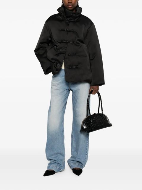 Róhe satin-effect puffer jacket - Black - zdjęcie produktu nr 2