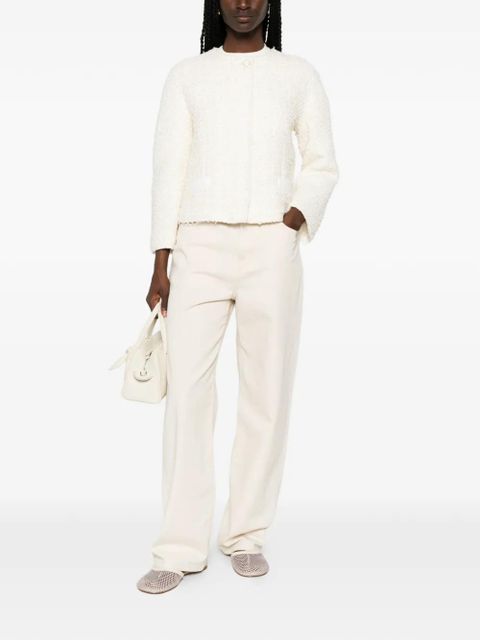 Max Mara Camice bouclé frayed-edge jacket - Neutrals - zdjęcie produktu nr 2