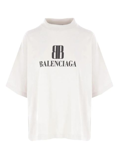 Balenciaga logo-print cotton T-shirt - White - zdjęcie produktu nr 1