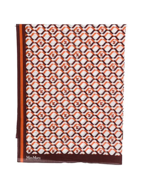 Max Mara graphic-print sarong - White - zdjęcie produktu nr 1