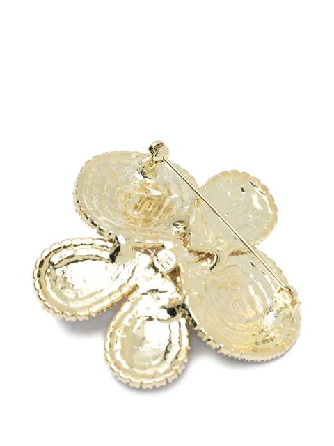Jennifer Behr flower embellished brooch - Gold - zdjęcie produktu nr 2