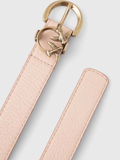 Pinko pasek skórzany damski kolor beżowy 102820.A158