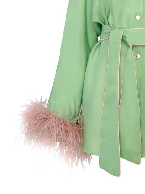 Sleeper satin pajama set - Green - zdjęcie produktu nr 2