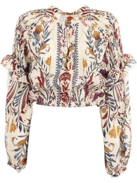 FARM Rio Romantic Lightness blouse - Neutrals - zdjęcie produktu nr 1