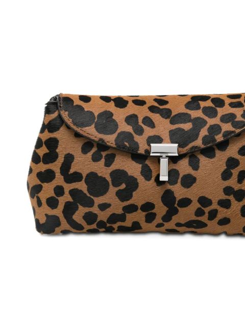 TOTEME leopard-print clutch bag - Brown