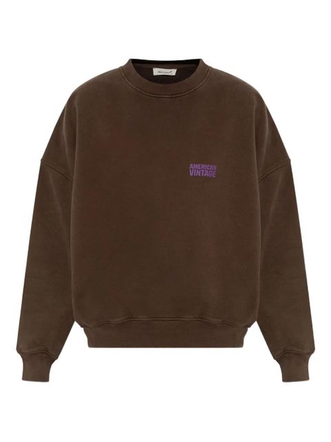 American Vintage logo sweatshirt - Brown - zdjęcie produktu nr 1