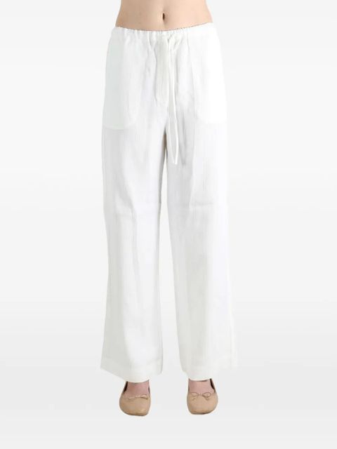 TOTEME drawstring-fastening trousers - White - zdjęcie produktu nr 2