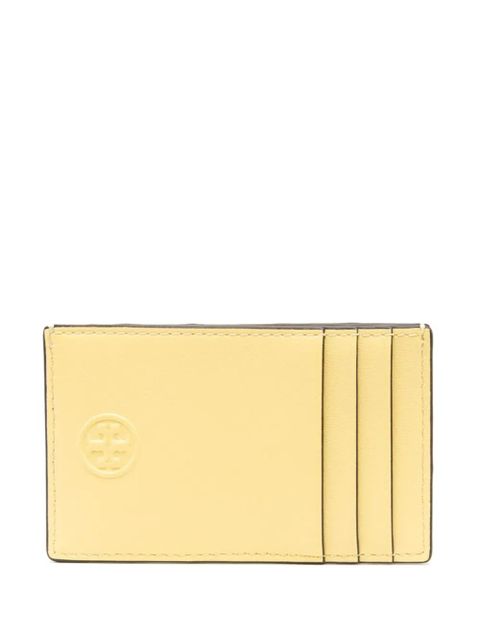 Tory Burch Fleming diamond-pattern cardholder - Yellow - zdjęcie produktu nr 1