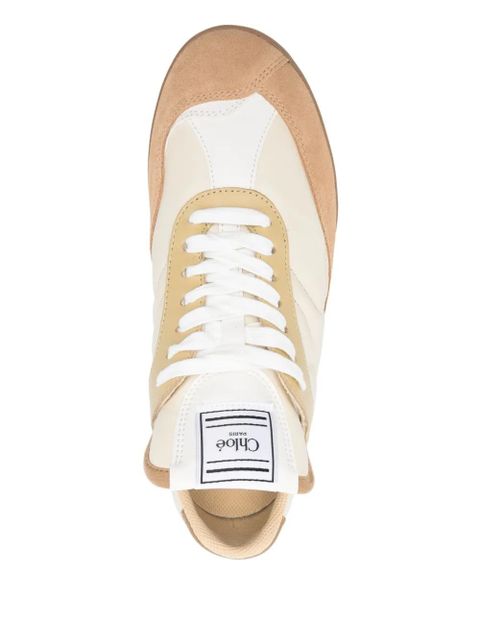 Chloé quilted-panel sneakers - Neutrals