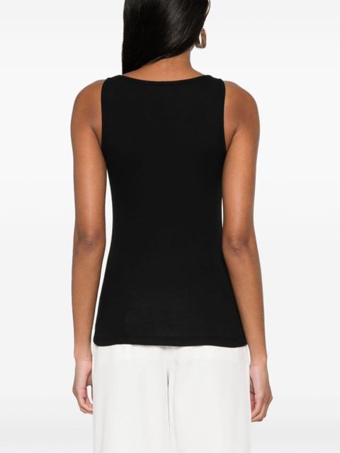TOTEME ribbed tank top - Black