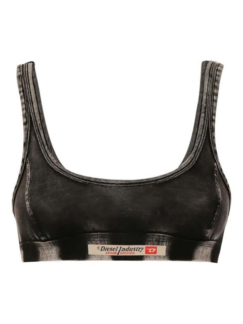 Diesel denim-effect bra - Grey - zdjęcie produktu nr 1