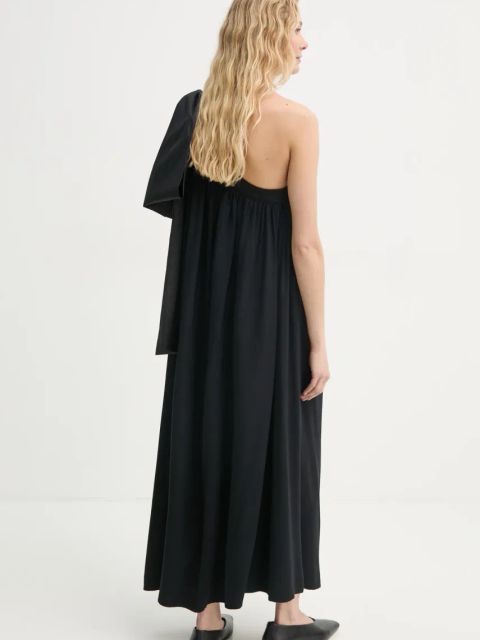 The Sleeper sukienka kolor czarny maxi prosta HC2402VMD