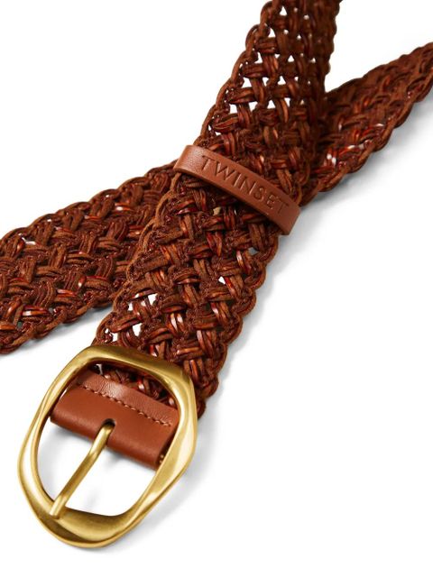 TWINSET interwoven-design belt - Brown - zdjęcie produktu nr 2