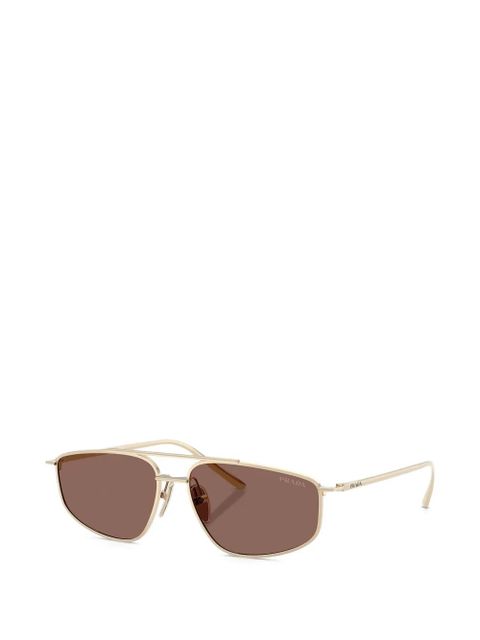 Prada Eyewear geometric-frame sunglasses - Gold