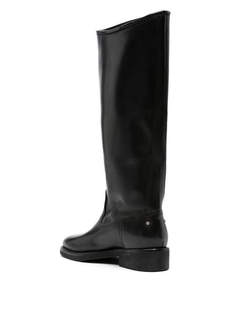 Golden Goose 35mm leather knee-high boots - Black