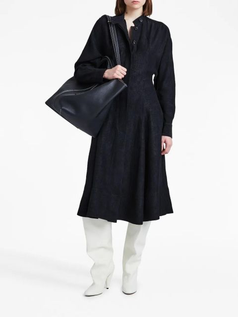 Proenza Schouler Flou crinkled shirtdress - Black - zdjęcie produktu nr 2