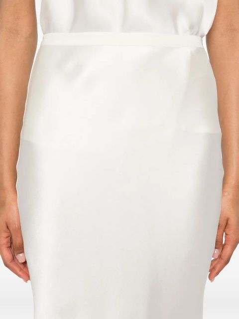 ANINE BING silk high-rise skirt - White - zdjęcie produktu nr 2