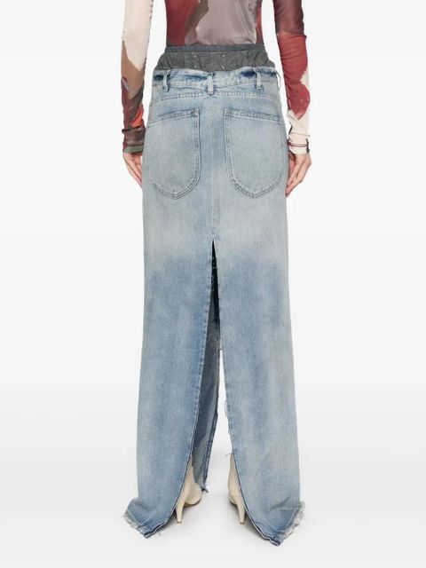 Maison Margiela denim maxi skirt - Blue