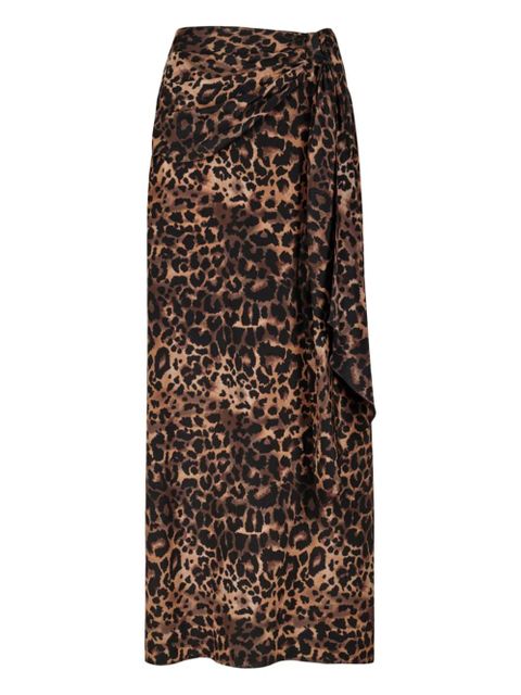 Johanna Ortiz Wild Confidant knotted maxi skirt - Brown - zdjęcie produktu nr 1