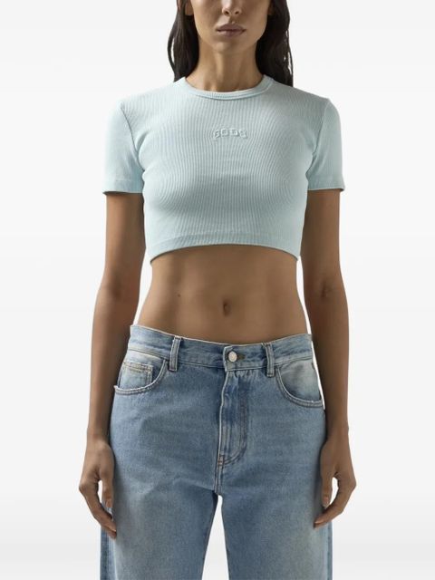 GCDS logo-detail T-shirt - Blue