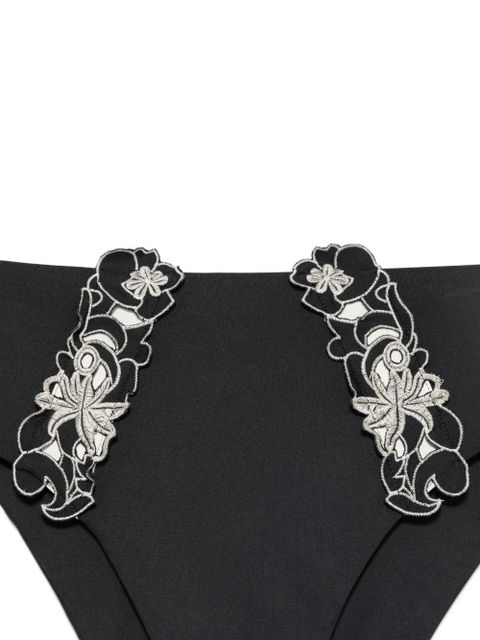 TWINSET floral-embroidered bikini bottoms - Black - zdjęcie produktu nr 2