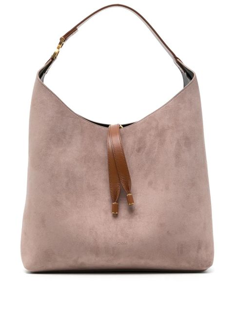 Chloé Marcie suede shoulder bag - Pink