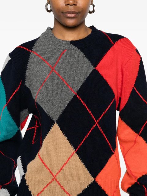 JW Anderson x Pringle of Scotland crew-neck sweater - Blue